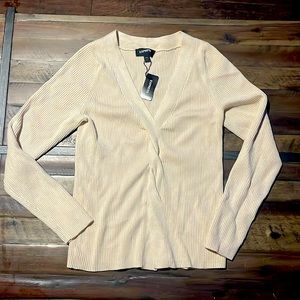 Express L Ribbed Stretch Sweater